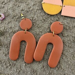 Terracotta Arch Earrings